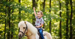Прогулка на пони для ребенка